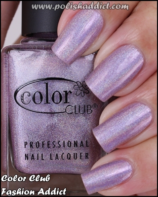 Nail polish swatch / manicure of shade Color Club Fashion Addict