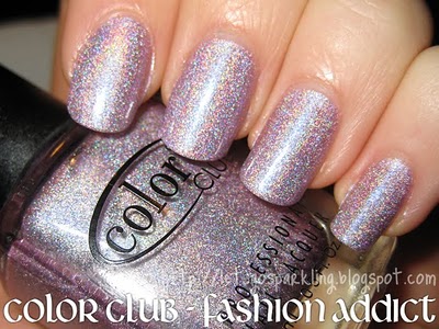 Nail polish swatch / manicure of shade Color Club Fashion Addict
