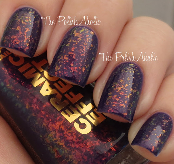 Nail polish swatch / manicure of shade Layla CE52