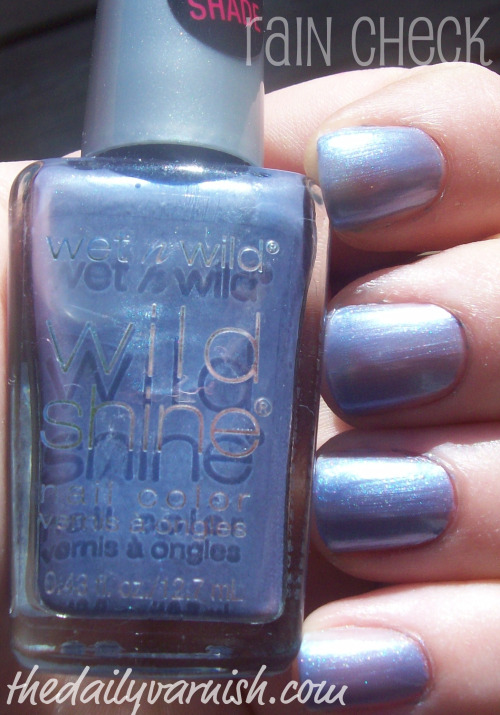 Nail polish swatch / manicure of shade wet n wild Rain Check