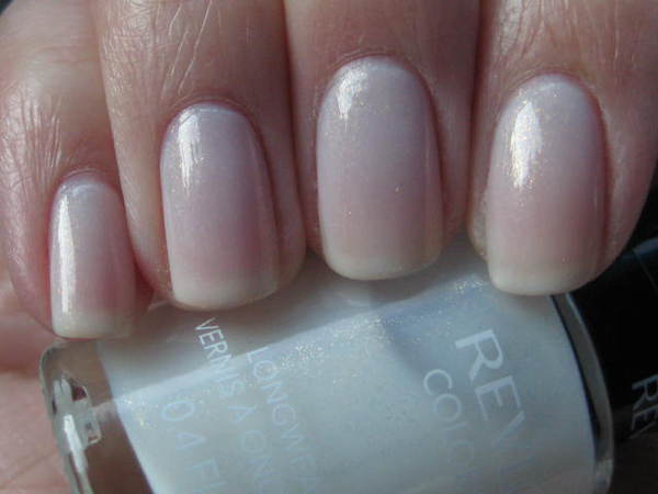 Nail polish swatch / manicure of shade Revlon Calla Lily