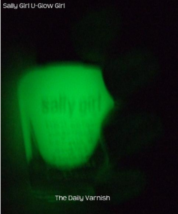 Nail polish swatch / manicure of shade Sally Girl U Glow Girl