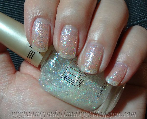 Nail polish swatch / manicure of shade Milani Diamond Dazzle