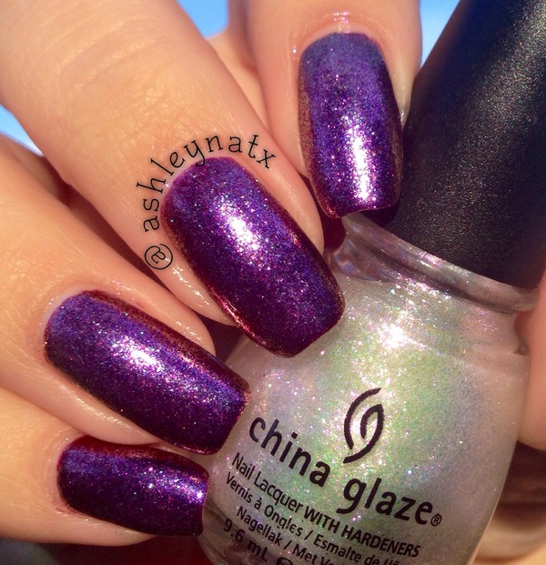 Nail polish swatch / manicure of shade China Glaze Travel in Colour