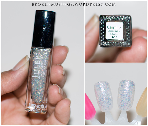 Nail polish swatch / manicure of shade Julep Camille