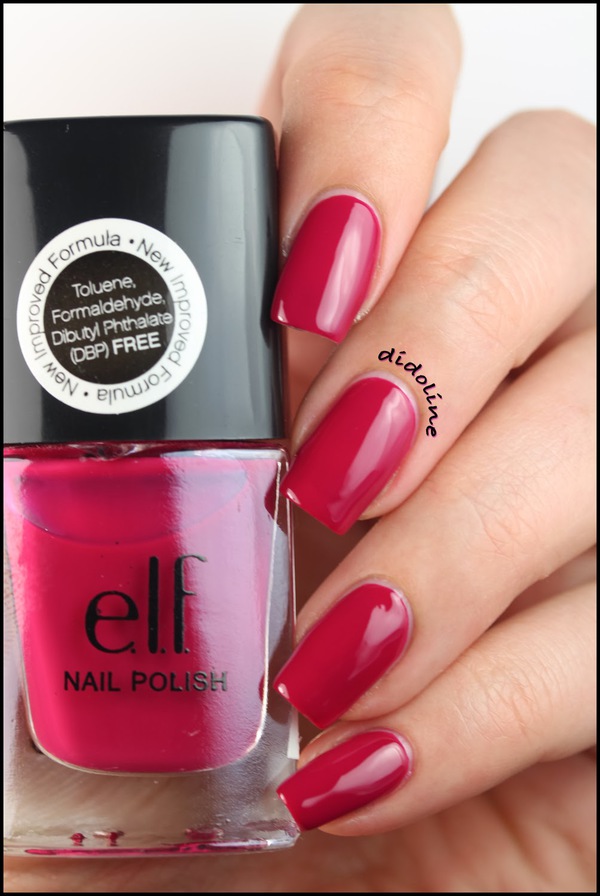 Nail polish swatch / manicure of shade E.L.F. Raspberry Sorbet