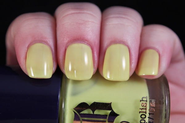 Nail polish swatch / manicure of shade Brash Pineapple Party