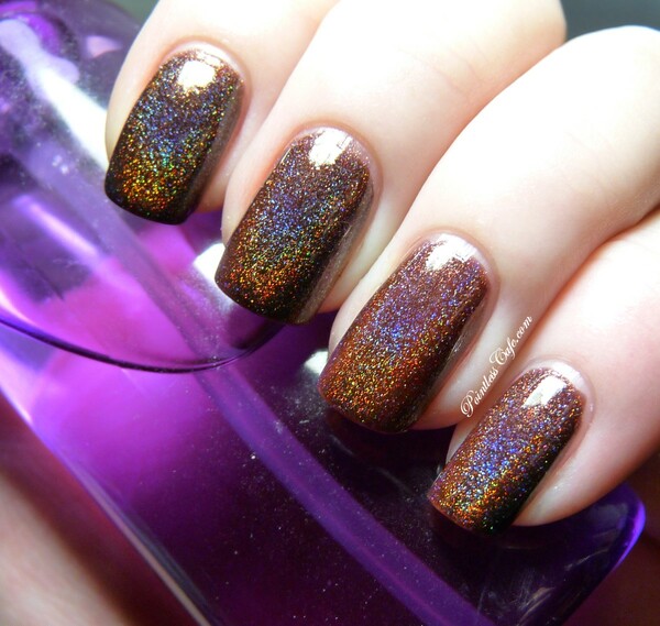 Nail polish swatch / manicure of shade Colors by Llarowe Burnt Sugar