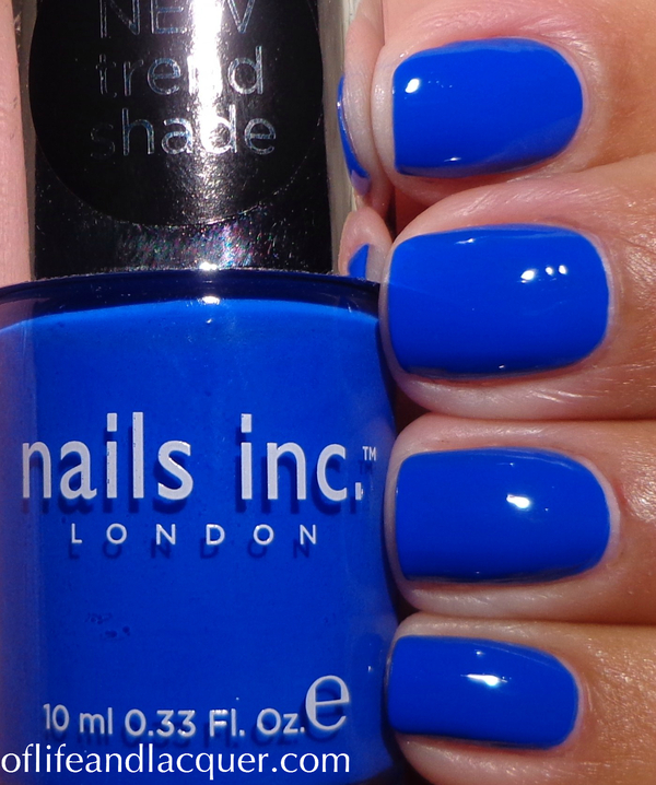 Nail polish swatch / manicure of shade Nails inc Baker Street