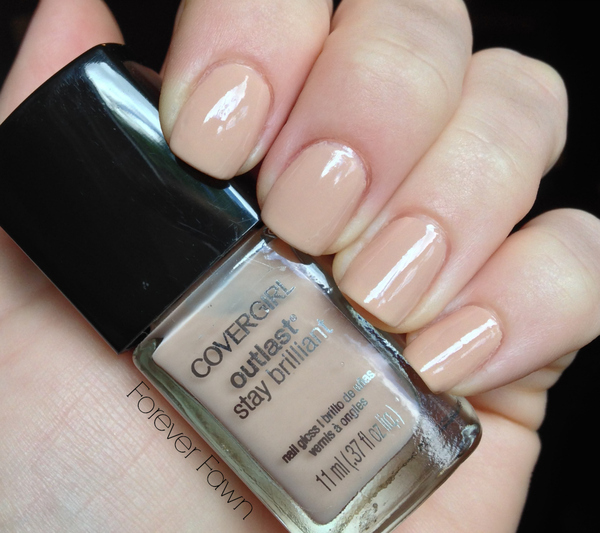Nail polish swatch / manicure of shade CoverGirl Forever Fawn