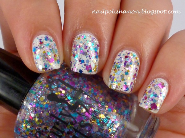 Nail polish swatch / manicure of shade Girly Bits Ornamental, my Dear Watson