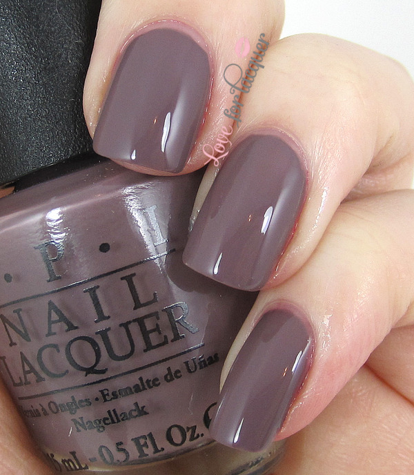 Nail polish swatch / manicure of shade OPI I Sao Paulo Over There