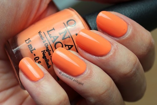 Nail polish swatch / manicure of shade OPI Where Did Suzi's Man-Go