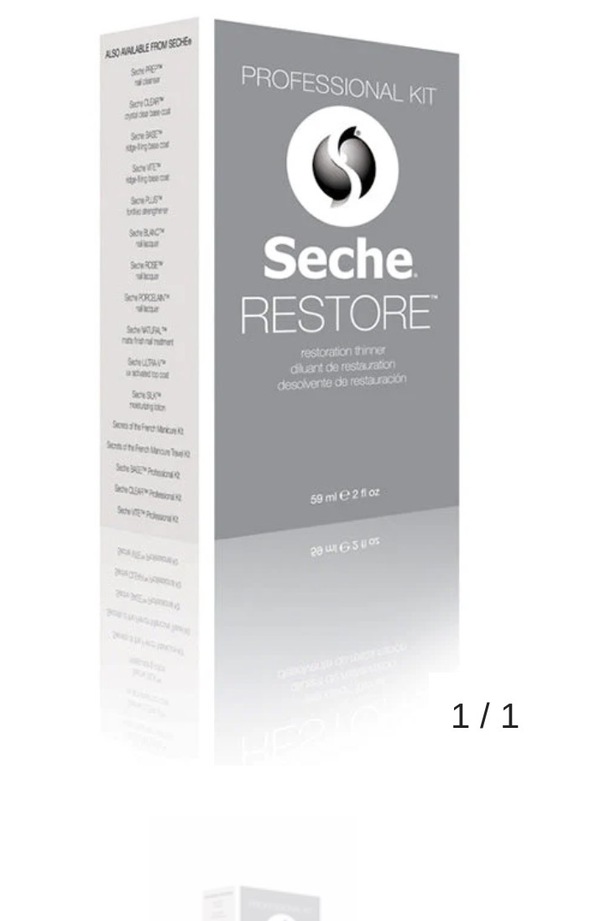 Nail polish swatch / manicure of shade Seche Restore