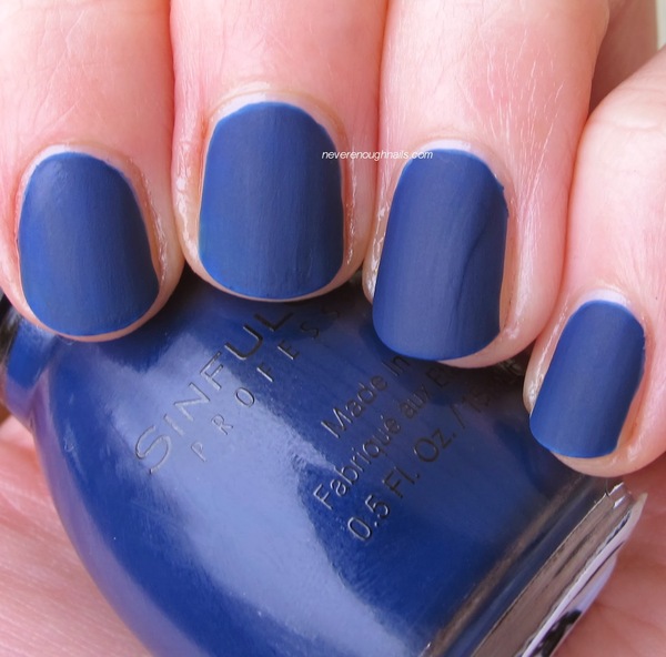 Nail polish swatch / manicure of shade Sinful Colors Cold Leather