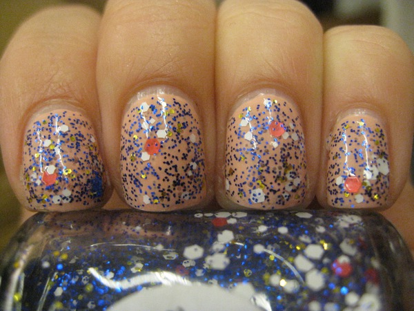 Nail polish swatch / manicure of shade Dollish Polish Toad-ally Awesome