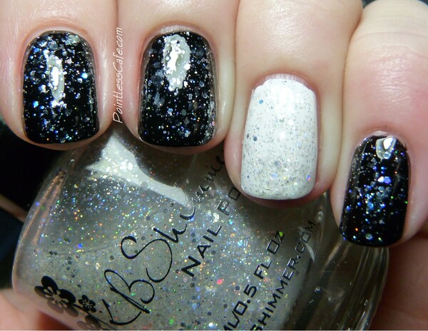 Nail polish swatch / manicure of shade KBShimmer I Only Have Ice For You