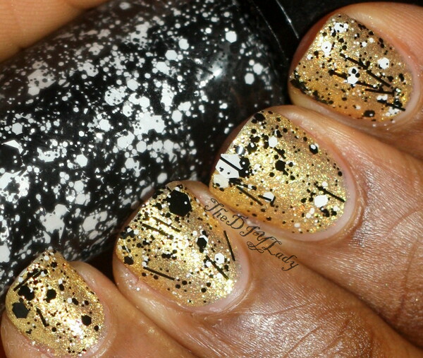 Nail polish swatch / manicure of shade Hard Candy Black Tie Optional