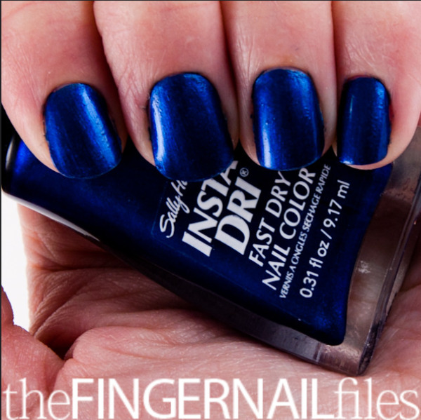 Nail polish swatch / manicure of shade Sally Hansen Co-Bolt Blue