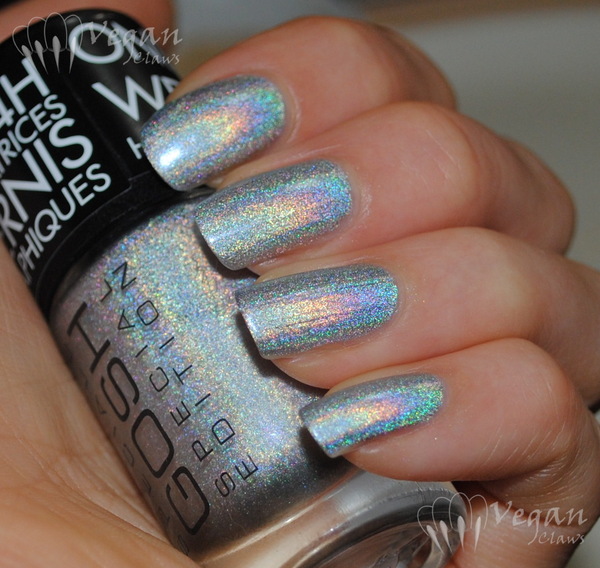 Nail polish swatch / manicure of shade Gosh Holographic Hero