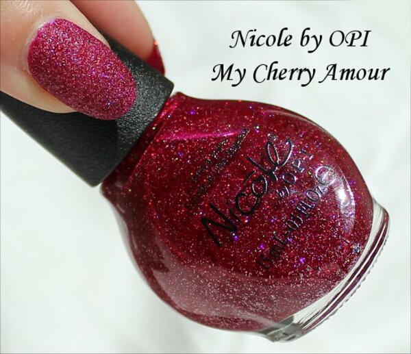 Nail polish swatch / manicure of shade Nicole by OPI My Cherry Amour