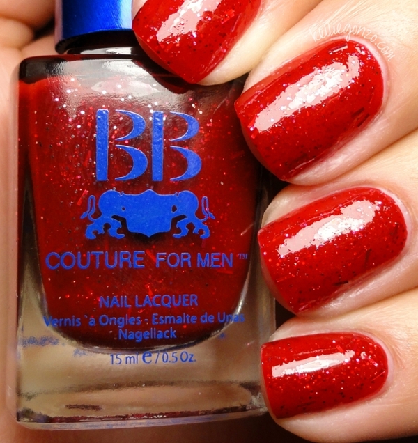 Nail polish swatch / manicure of shade BB Couture Santa's Sak