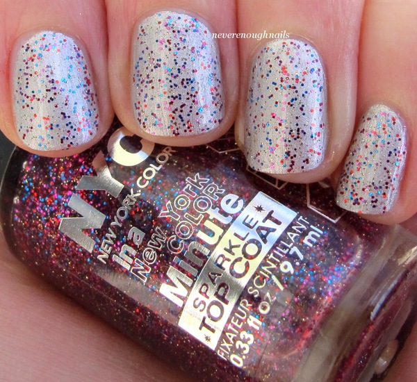 Nail polish swatch / manicure of shade NYC Big City Dazzle