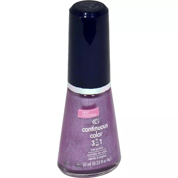 Nail polish swatch / manicure of shade CoverGirl Purple Passage