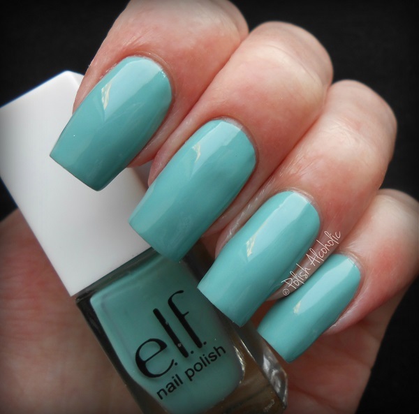 Nail polish swatch / manicure of shade E.L.F. Mint Cream