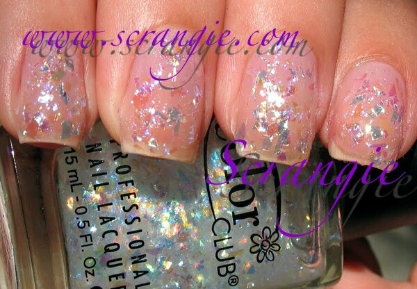 Nail polish swatch / manicure of shade Color Club Covered in Diamonds