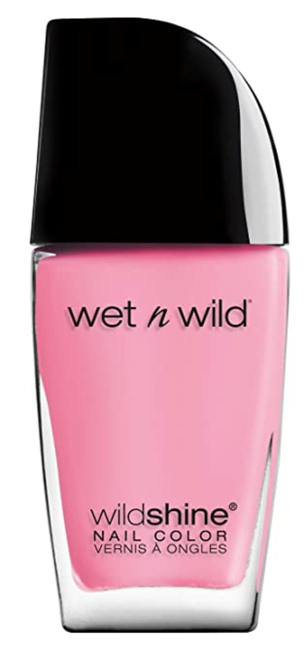 Nail polish swatch / manicure of shade wet n wild Tickled Pink
