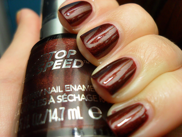 Nail polish swatch / manicure of shade Revlon Spice It Up