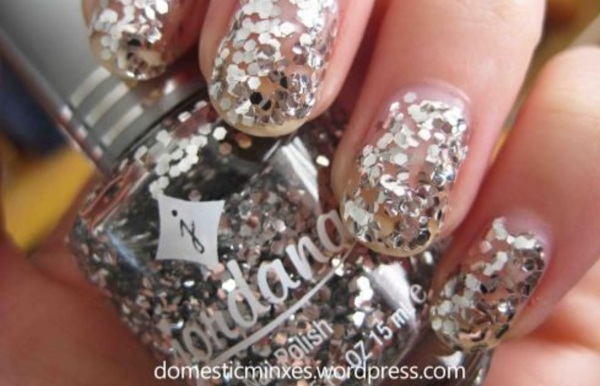 Nail polish swatch / manicure of shade Jordana Silver Jewel