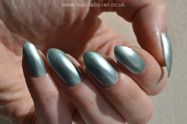 Nail polish swatch / manicure of shade Del Sol Electrick