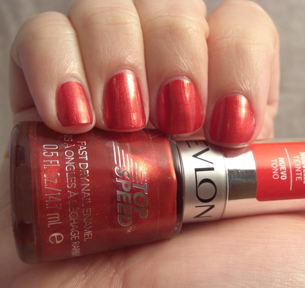 Nail polish swatch / manicure of shade Revlon Ignite