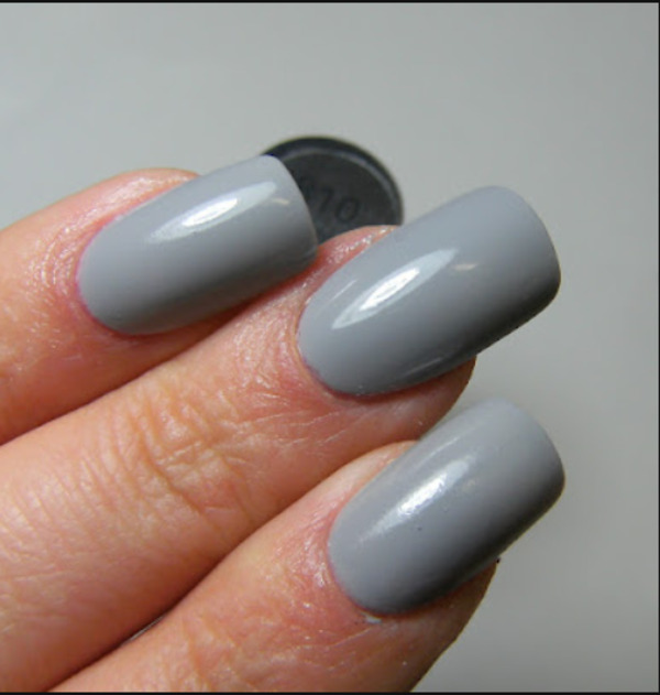Nail polish swatch / manicure of shade Revlon Hazy