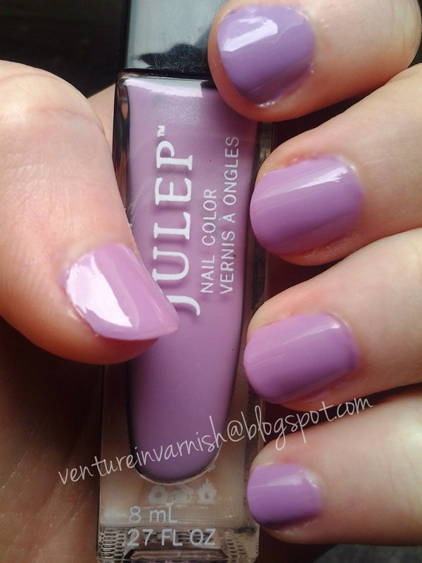 Nail polish swatch / manicure of shade Julep Tina