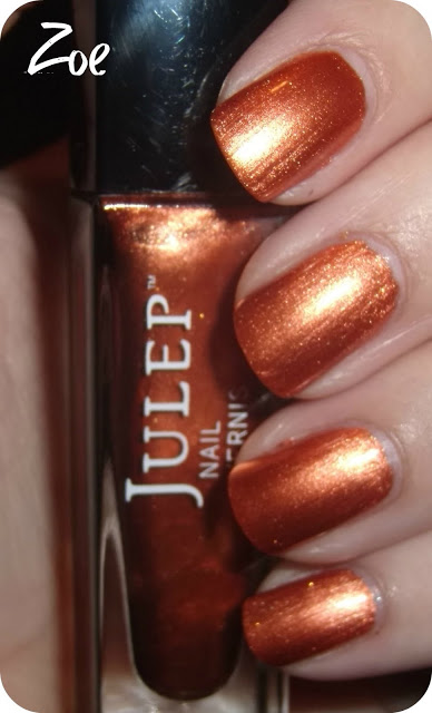 Nail polish swatch / manicure of shade Julep Zoe