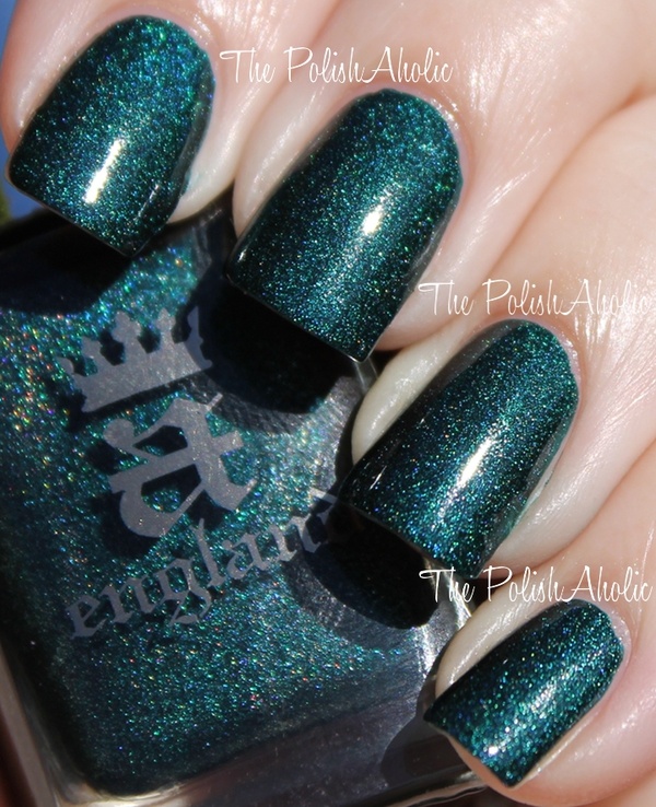 Nail polish swatch / manicure of shade A England Saint George