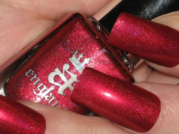 Nail polish swatch / manicure of shade A England Rose Bower