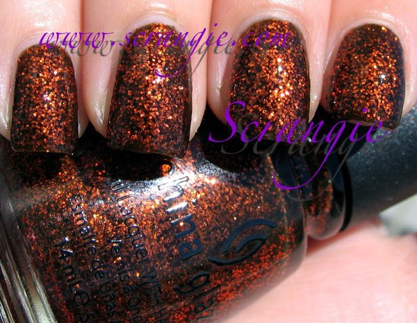 Nail polish swatch / manicure of shade China Glaze Ick-A-Body