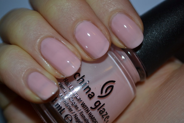 Nail polish swatch / manicure of shade China Glaze Innocence