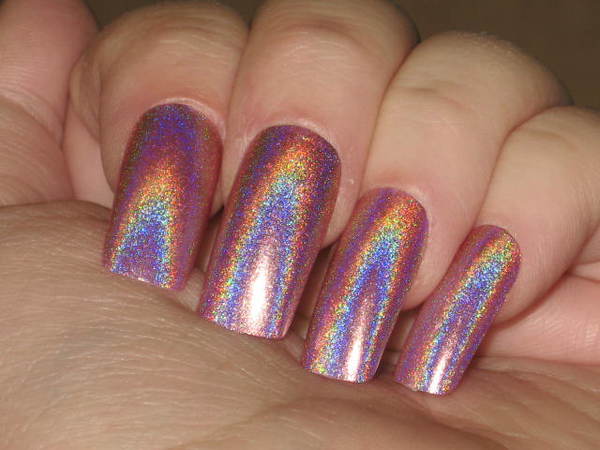 Nail polish swatch / manicure of shade Color Club Miss Bliss