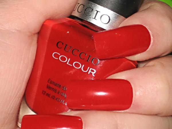 Nail polish swatch / manicure of shade Cuccio A Kiss in Paris