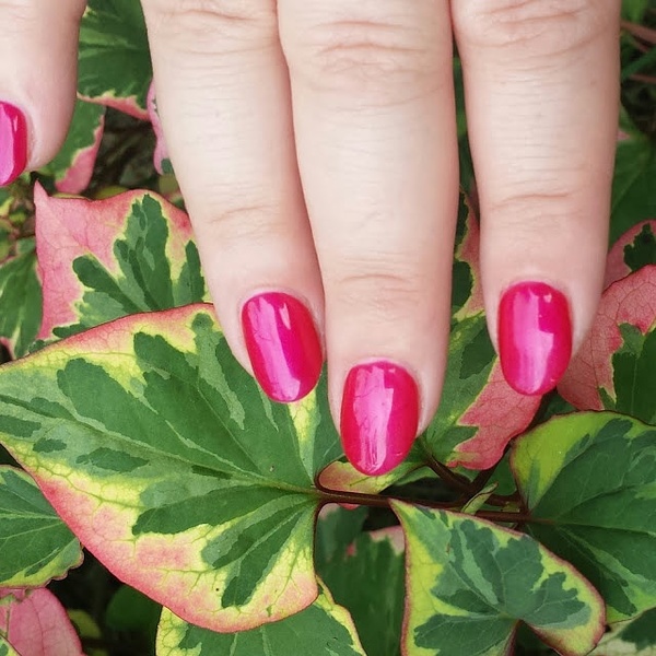 Nail polish swatch / manicure of shade ibd All Heart