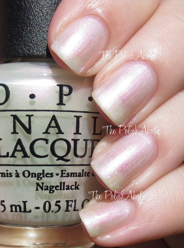 Nail polish swatch / manicure of shade OPI International Crime Caper