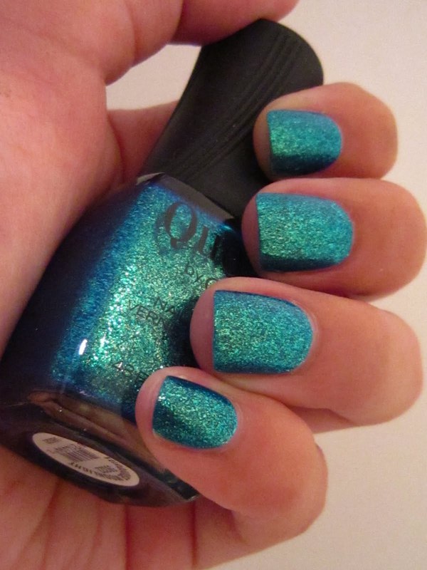 Nail polish swatch / manicure of shade Quo by Orly Turquoise Moonlight