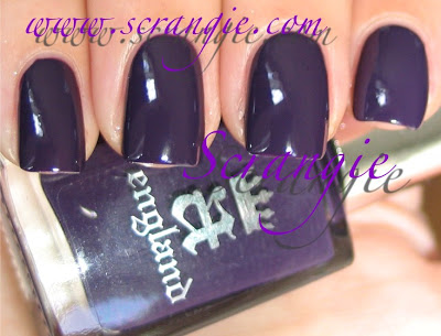 Nail polish swatch / manicure of shade A England Elaine