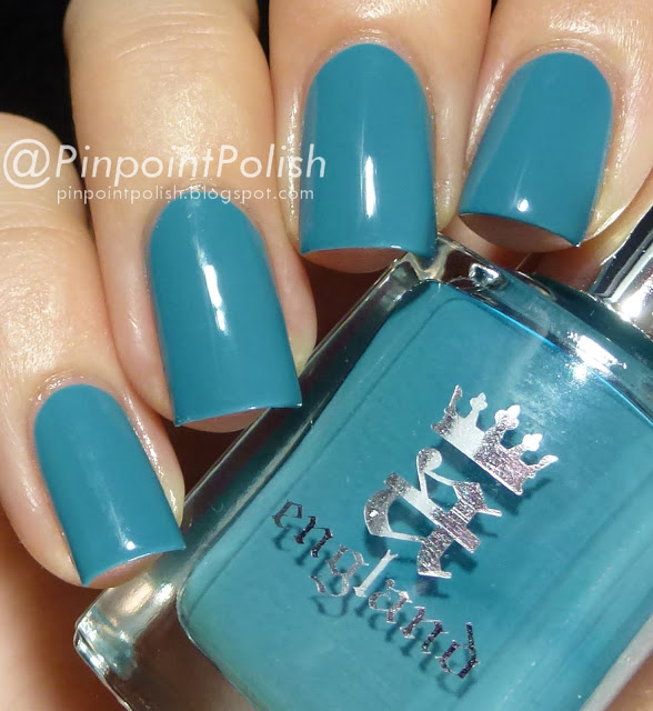 Nail polish swatch / manicure of shade A England Galahad