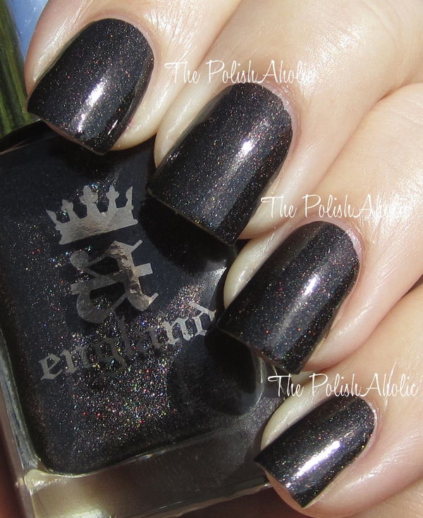 Nail polish swatch / manicure of shade A England Bridal Veil